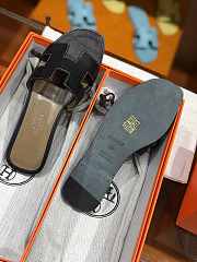 Hermes Slippers Black - 5