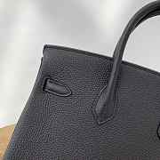 Hermes Birkin Black Leather Gold Hardware Size 25x20x13cm - 2