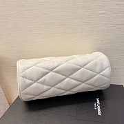 YSL Sade White Leather Bag Size 20x10x10 cm - 6