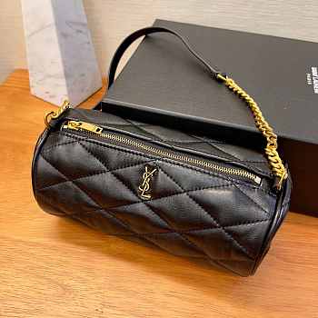 YSL Sade Black Leather Bag Size 20x10x10 cm
