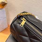 YSL Sade Black Leather Bag Size 20x10x10 cm - 5