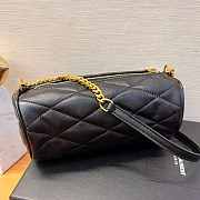YSL Sade Black Leather Bag Size 20x10x10 cm - 2
