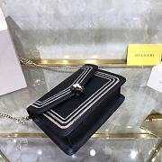 Bvlgari Mini Serpenti Diamond Blast Shoulder Bag Black size 17 x 11 x 5 cm - 5