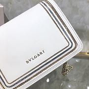 Bvlgari Mini Serpenti Diamond Blast Shoulder Bag White size 17 x 11 x 5 cm - 5