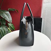 Celine Luggage Bag Grey Drummed Calfskin Golden Zip Size 27cm - 2