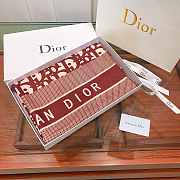 Dior Scarf 004 Red Size 180 x 65 cm - 4