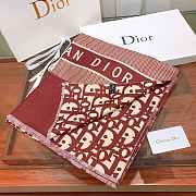 Dior Scarf 004 Red Size 180 x 65 cm - 3