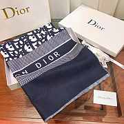 Dior Scarf 005 Blue Size 180 x 65 cm - 2