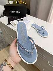 Chanel Denim Chain Flip-Flops 01 - 3