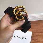 Gucci Leather belt with Double G buckle 3.0 cm - 1