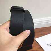 Gucci Leather belt with Double G buckle black 3.8 cm - 2