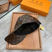 Louis Vuitton Leather Monogram Pattern Hat Brown - 5