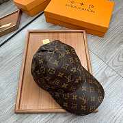 Louis Vuitton Leather Monogram Pattern Hat Brown - 3
