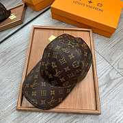 Louis Vuitton Leather Monogram Pattern Hat Brown - 2