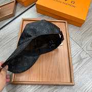 Louis Vuitton Leather Monogram Pattern Hat Black - 6