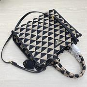  Prada Small Symbole jacquard fabric handbag - 1BA354 - 22x28x9cm - 4