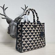  Prada Small Symbole jacquard fabric handbag - 1BA354 - 22x28x9cm - 3