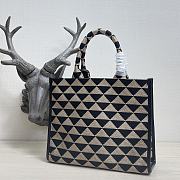 Prada Small Symbole jacquard fabric handbag - 1BA354 - 22x28x9cm - 2