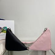 Prada Leather Mini Bag Black/Light Pink 1BC176 Size 23x25x5 cm - 4