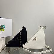 Prada Leather Mini Bag Black/White 1BC176 Size 23x25x5 cm - 1