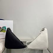 Prada Leather Mini Bag Black/White 1BC176 Size 23x25x5 cm - 6