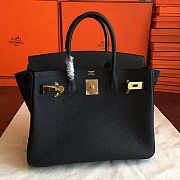 Hermes Birkin Black Togo Leather Size 30x22x16 cm - 5