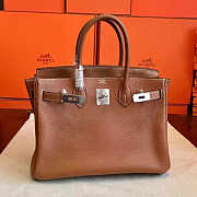 Hermes Birkin Brown Togo Leather Size 30x22x16 cm - 4