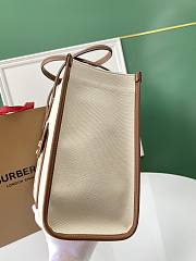 Burberry Two-tone Small Freya Tote Natural/Tan Size 33cm - 5