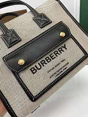 Burberry Two-tone Mini Freya Tote Black Size 23cm - 2