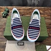 Gucci Tennis 1977 Slip-on Sneaker Blue Stripe - 1