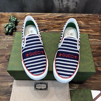 Gucci Tennis 1977 Slip-on Sneaker Blue Stripe