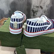 Gucci Tennis 1977 Slip-on Sneaker Blue Stripe - 5