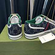 Gucci Tennis 1977 Sneaker Dark Blue/Ivory GG Jacquard Denim - 3