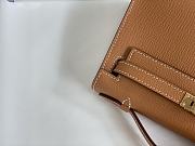 Hermes Kelly Pochette Brown 22 cm - 5