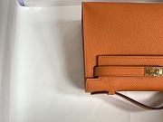 Hermes Kelly Pochette Orange 22 cm - 3