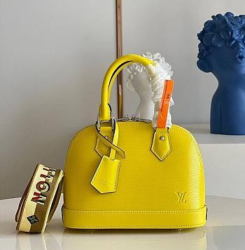 LV Alma BB Handbag Yellow - M59217 - 23.5x17.5x11.5cm