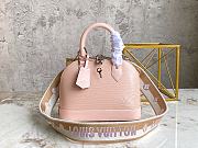 LV Alma BB Ight Pink Epi Leather with Strap Size 23.5x17.5x11.5 cm - 1