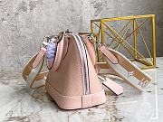 LV Alma BB Ight Pink Epi Leather with Strap Size 23.5x17.5x11.5 cm - 4