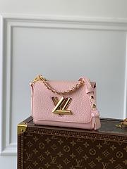 LV Twist PM Pink Grain Leather M20699 Size 19x15x9 cm - 1