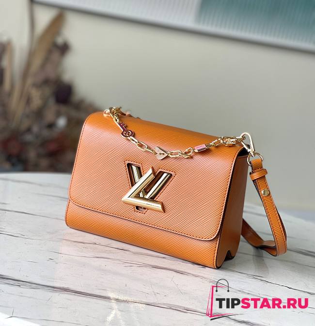 LV Twist MM Gold Cipango Beige Epi Leather M20846 Size 23x17x9.5 cm - 1