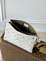 LV Coussin PM White Lambskin Leather M21209 Size 26x20x12 cm - 6