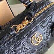 Gucci GG Matelassé Leather Mini Bag ‎Black 702251 Size 19×13×11cm - 3