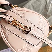 Gucci GG Matelassé Leather Mini Bag ‎Beige 702251 Size 19×13×11cm - 6