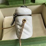 GG Marmont Mini Top Handle Bag White 699515 Size 16x10.5x5.5cm - 4