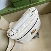 GG Marmont Mini Top Handle Bag White 699515 Size 16x10.5x5.5cm - 5