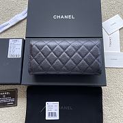 Chanel Classic Flap Wallet Silver Hardware A80758 Size 19×10.5×3 cm - 4