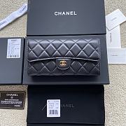 Chanel Classic Long Flap Wallet Smooth Leather Golden Hardware A80758 19 cm - 1