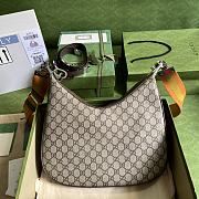 Gucci Attache Large Shoulder Bag GG Supreme Canvas Green 702823 35cm - 1
