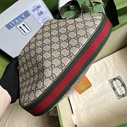 Gucci Attache Large Shoulder Bag GG Supreme Canvas Green 702823 35cm - 5