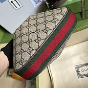 Gucci Attache Small Shoulder Bag GG Supreme Canvas Green 699409 23cm - 4